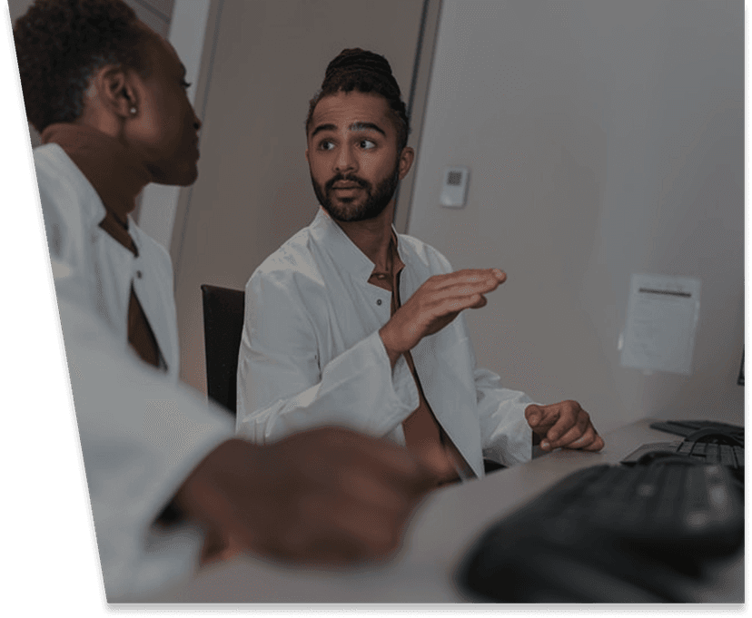 Healthcare team discussion